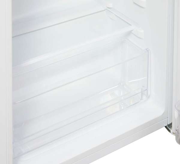 Amica KS 361 151 W Standkühlschrank, 47,5 cm breit, 80 L, LED Beleuchtung, 1 Glasablage, 1 Gemüseschublade, 3 Türablagen, weiß